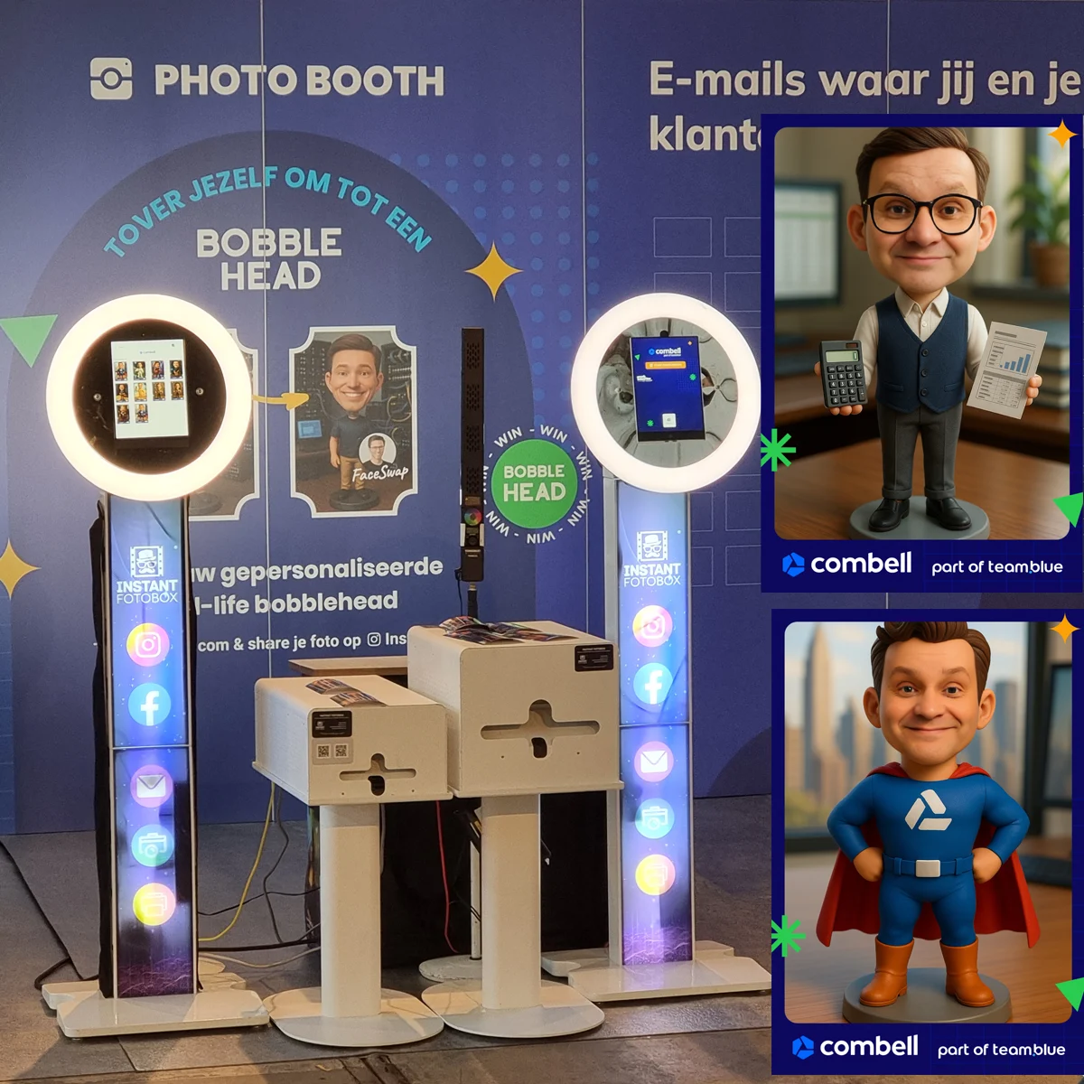 AI photobooth op teamleader event Gent